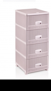 רמיטקס - עיצוב הבית וטקסטיל ריהוט משלים אגרן 4 מגירות - פלסטיק חזק ואיכותי כולל דפנות במבחר צבעים 