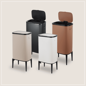 רמיטקס - עיצוב הבית וטקסטיל פחים מבצע פח אשפה צבע לבן מעוצב 53 ליטר רק 299 ש"ח 