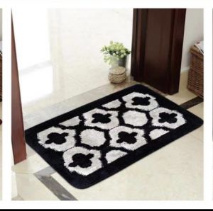 רמיטקס - עיצוב הבית וטקסטיל שטיחי פרווה שטיח למקלחת גודל 45/75 דגם תל אביב צבע שחור