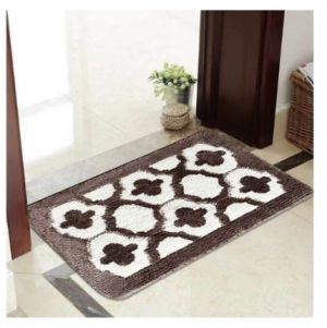 רמיטקס - עיצוב הבית וטקסטיל שטיחי פרווה שטיח למקלחת גודל 45/75 דגם תל אביב צבע חום שוקולד