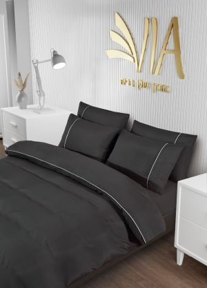 רמיטקס - עיצוב הבית וטקסטיל מצעי סאטן (אל קמט) סט מצעים למיטה זוגית מגיע עם 4 ציפיות לכרית  דגם - לואי רק 99 ש"ח 
