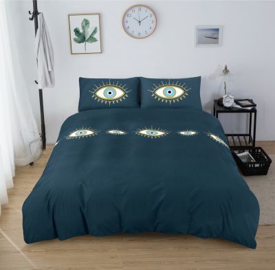 רמיטקס - עיצוב הבית וטקסטיל מצעי סאטן (אל קמט) עיניים - קומפלט מיטה זוגית 1.80 