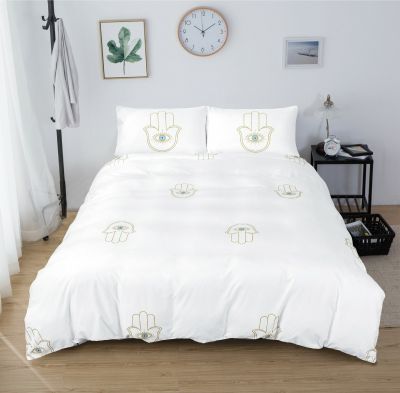 רמיטקס - עיצוב הבית וטקסטיל מצעי סאטן (אל קמט) עיניים - קומפלט מיטה זוגית 1.80 