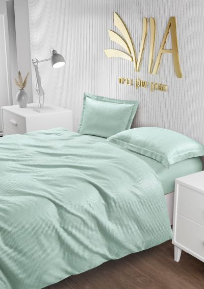 רמיטקס - עיצוב הבית וטקסטיל מצעי סאטן (אל קמט) סט מצעים למיטה זוגית  לכרית  דגם - שילת רק 99 ש"ח 