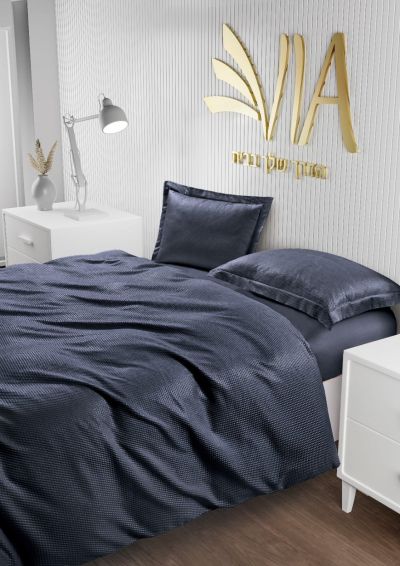 רמיטקס - עיצוב הבית וטקסטיל מצעי סאטן (אל קמט) סט מצעים למיטה זוגית  לכרית  דגם - שילת רק 99 ש"ח 