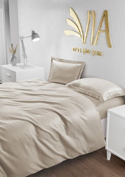 רמיטקס - עיצוב הבית וטקסטיל מצעי סאטן (אל קמט) סט מצעים למיטה זוגית גדול 1.80  דגם - שילת רק 109 ש"ח 