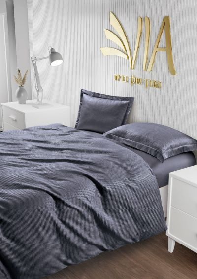 רמיטקס - עיצוב הבית וטקסטיל מצעי סאטן (אל קמט) סט מצעים למיטה זוגית גדול 1.80  דגם - שילת רק 109 ש"ח 