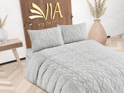 מבצעסט מצעים חורפי עשוי 100% פלנל בעיטור  - מיטה יחיד רק 119 ש"ח 