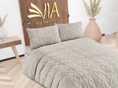 מבצעסט מצעים חורפי עשוי 100% פלנל בעיטור  - מיטה יחיד רק 119 ש"ח 