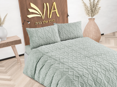 מבצעסט מצעים חורפי עשוי 100% פלנל בעיטור  - מיטה זוגי  רק 159 ש"ח 